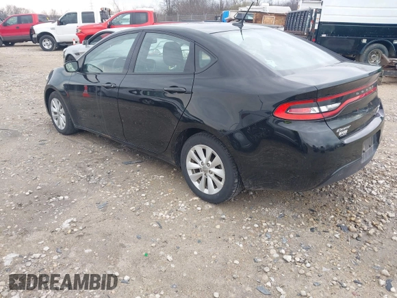 2014 Dodge Dart SXT with VIN 1C3CDFBB9ED903934, listed as a IAAI auction lot 42084166 with 170,949 mi miles. Bid and sale history available at carsss.com. Image 3.