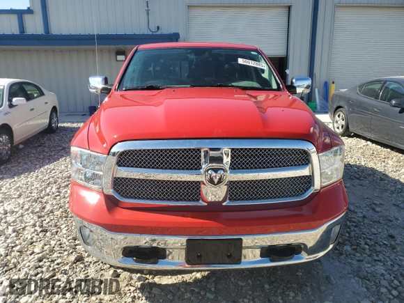2018 Ram 1500 Big Horn with VIN 1C6RR7LTXJS167989, listed as a Copart auction lot 56012885 with 106,623 mi miles and Clean title. Bid and sale history available at DreamBid. Image 5.
