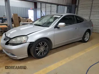 2005 Acura RSX with VIN JH4DC54815S006101, listed as a Copart auction lot 43163545 with 155,070 mi miles and Salvage Title. Bid and sale history available at carsss.com. Image 1.