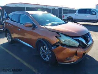 2016 Nissan Murano Platinum with VIN 5N1AZ2MG4GN138744, listed as a IAAI auction lot 41347682 with NaN miles. Bid and sale history available at carsss.com. Image 1.