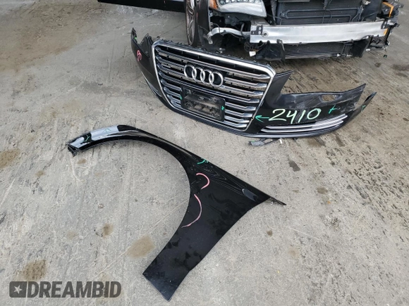 2013 Audi A8 L 3.0L with VIN WAURGAFD7DN004393, listed as a Copart auction lot 48186015 with 98,174 mi miles and Salvage Title. Bid and sale history available at carsss.com. Image 12.