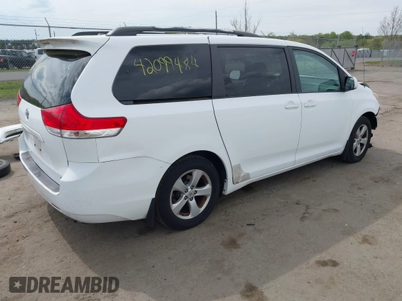 2011 Toyota Sienna LE AAS with VIN 5TDKK3DC0BS028826, listed as a IAAI auction lot 42099484 with 143,745 mi miles and . Bid and sale history available at DreamBid. Image 4.