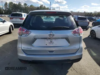 2015 Nissan Rogue SV with VIN KNMAT2MVXFP591564, listed as a Copart auction lot 48333455 with 77,453 mi miles and Salvage Title. Bid and sale history available at DreamBid. Image 6.