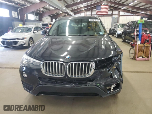 2017 BMW X3 xDrive28i z VIN 5UXWX9C34H0T19833, wystawiony jako Copart lot #59721315 z przebiegiem 91 328 mil mil oraz Czysty tytuł • Clean title. Historia ofert i sprzedaży dostępna na DreamBid. Obrazek 5.