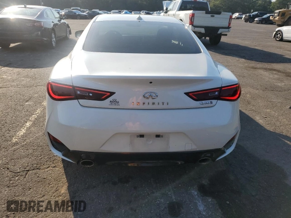2017 Infiniti Q60 Red Sport 400 with VIN JN1FV7EK4HM611090, listed as a Copart auction lot 75608424 with 96,326 mi miles and Salvage title. Bid and sale history available at DreamBid. Image 6.
