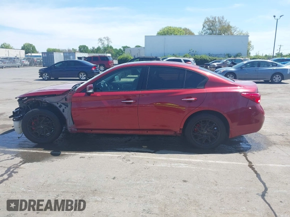 2015 Infiniti Q50 Premium with VIN JN1BV7AR2FM411095, listed as a IAAI auction lot 41932965 with 101,969 mi miles. Bid and sale history available at carsss.com. Image 15.
