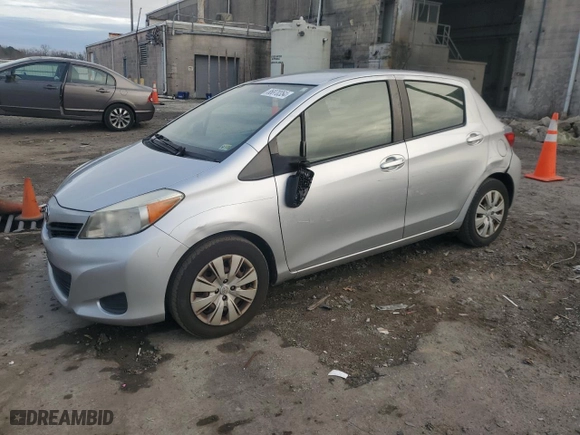 2012 Toyota Yaris L with VIN JTDKTUD37CD537828, listed as a Copart auction lot 86870354 with 161,893 mi miles and Salvage Title. Bid and sale history available at carsss.com. Image 1.