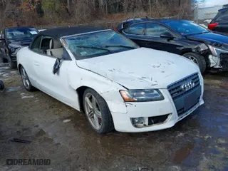 2010 Audi A5 Premium Plus with VIN WAULFAFH3AN016998, listed as a IAAI auction lot 41463886 with 45,349 mi miles. Bid and sale history available at carsss.com. Image 1.
