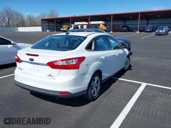 2013 Ford Focus SE with VIN 1FADP3F22DL265312, listed as a IAAI auction lot 41872863 with 217,052 mi miles. Bid and sale history available at carsss.com. Image 4.