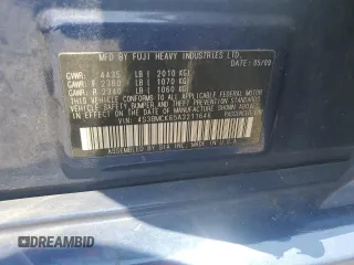 2010 Subaru Legacy Limited Moon with VIN 4S3BMCK65A3211646, listed as a Copart auction lot 64209905 with 251,804 mi miles and Salvage title. Bid and sale history available at DreamBid. Image 12.