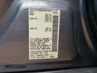 2016 Nissan Altima SR with VIN 1N4AL3AP2GC208050, listed as a Copart auction lot 64037814 with 96,205 mi miles and Salvage Title. Bid and sale history available at carsss.com. Image 12.