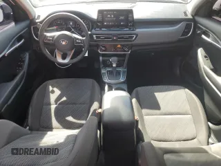 2021 Kia Seltos LX with VIN KNDEPCAA5M7233184, listed as a Copart auction lot 50553495 with 34,191 mi miles and Salvage Title. Bid and sale history available at carsss.com. Image 8.
