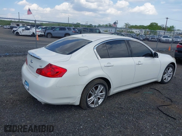 2012 Infiniti G25 Journey with VIN JN1DV6AP5CM700338, listed as a IAAI auction lot 42157660 with 139,888 mi miles. Bid and sale history available at carsss.com. Image 4.