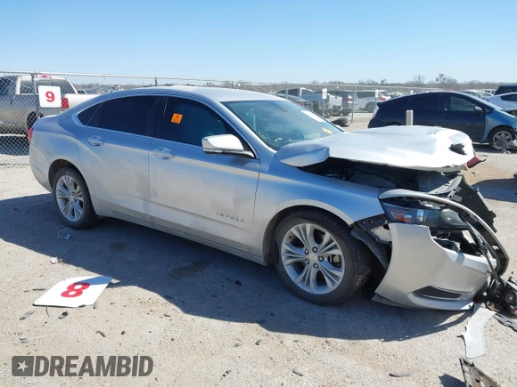 2015 Chevrolet Impala LT with VIN 1G1125S30FU127098, listed as a IAAI auction lot 41827498 with Not Provided miles and . Bid and sale history available at DreamBid. Image 1.