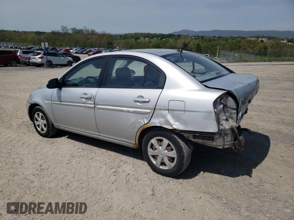 2007 Hyundai Accent GLS with VIN KMHCN46C17U108018, listed as a Copart auction lot 55632095 with 185,467 mi miles and Salvage title. Bid and sale history available at DreamBid. Image 2.
