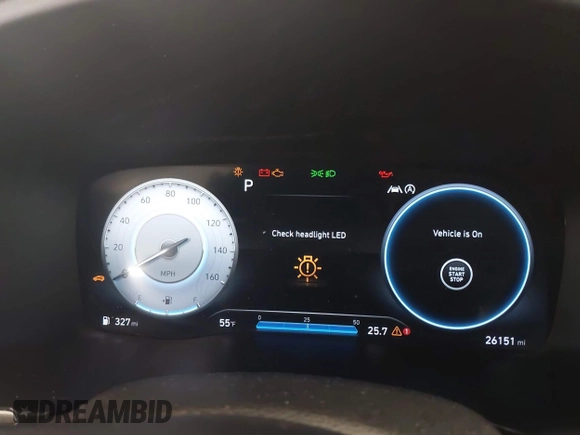 2023 Hyundai Santa Fe SEL z VIN 5NMS3DAJ1PH563678, wystawiony jako IAAI lot #41712478 z przebiegiem 26 151 mil mil oraz . Historia ofert i sprzedaży dostępna na DreamBid. Obrazek 7.