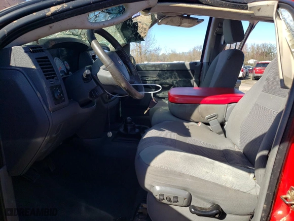 2007 Dodge Ram 2500 SLT with VIN 1D7KS28C37J564698, listed as a Copart auction lot 47464775 with 0 mi miles and Salvage Title. Bid and sale history available at carsss.com. Image 7.