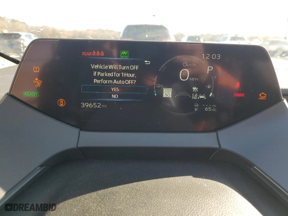 2023 Toyota Prius Prime SE with VIN JTDACACUXP3009555, listed as a Copart auction lot 82028584 with 39,652 mi miles and Salvage Title. Bid and sale history available at carsss.com. Image 9.