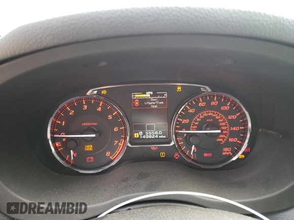 2015 Subaru WRX Limited with VIN JF1VA1G68F9828567, listed as a Copart auction lot 72193783 with 149,824 mi miles. Bid and sale history available at carsss.com. Image 9.