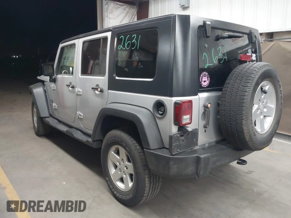 2008 Jeep Wrangler Unlimited X with VIN 1J8GA391X8L606188, listed as a IAAI auction lot 42053480 with 136,844 mi miles and . Bid and sale history available at DreamBid. Image 3.