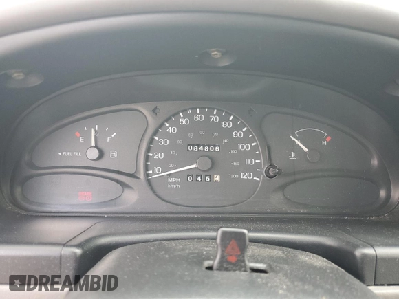 1997 Ford Escort LX with VIN 1FALP13P2VW182592, listed as a Copart auction lot 75612734 with 84,806 mi miles and Salvage Title. Bid and sale history available at carsss.com. Image 9.