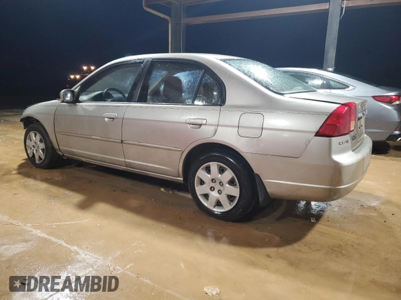2001 Honda Civic EX with VIN 1HGES26761L014714, listed as a Copart auction lot 44995565 with 221,595 mi miles and Salvage Title. Bid and sale history available at carsss.com. Image 2.