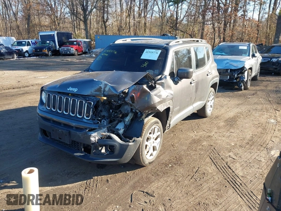 2016 Jeep Renegade Latitude with VIN ZACCJBBT4GPD61037, listed as a IAAI auction lot 41555776 with 89,753 mi miles. Bid and sale history available at carsss.com. Image 17.