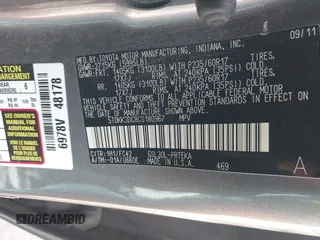 2012 Toyota Sienna LE AAS with VIN 5TDKK3DC8CS180967, listed as a IAAI auction lot 42215961 with 220,089 mi miles and . Bid and sale history available at DreamBid. Image 9.