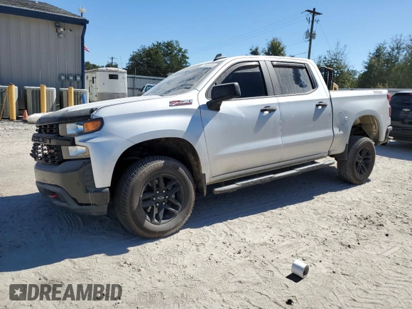 2020 Chevrolet Silverado 1500 Custom Trail Boss with VIN 3GCPYCEF4LG283797, listed as a Copart auction lot 75600264 with 81,008 mi miles and Salvage Title. Bid and sale history available at DreamBid. Image 1.