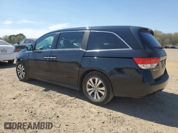 2016 Honda Odyssey EX-L with VIN 5FNRL5H69GB072797, listed as a Copart auction lot 50253825 with 200,970 mi miles and Salvage Title. Bid and sale history available at DreamBid. Image 2.