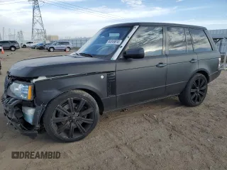 2011 Land Rover Range Rover HSE Lux with VIN SALMF1D4XBA340197, listed as a Copart auction lot 84349614 with 120,527 mi miles and Salvage title. Bid and sale history available at DreamBid. Image 1.