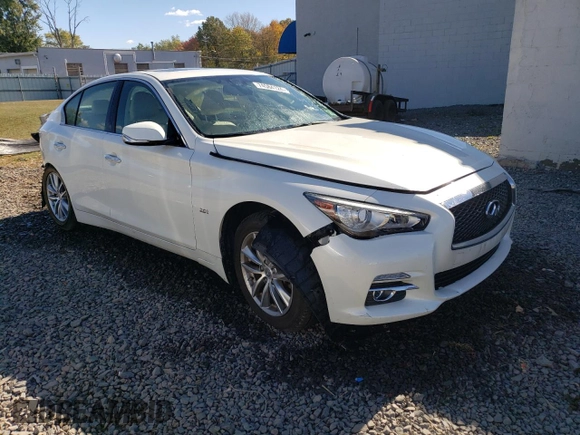 2017 Infiniti Q50 2.0t Sport with VIN JN1CV7AR3HM682433, listed as a Copart auction lot 74584124 with 69,467 mi miles and Salvage Title. Bid and sale history available at carsss.com. Image 4.