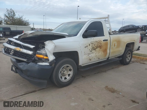 2017 Chevrolet Silverado 1500 LS with VIN 1GCNCNEC6HZ273934, listed as a Copart auction lot 79207114 with 0 mi miles and Salvage Title. Bid and sale history available at carsss.com. Image 1.