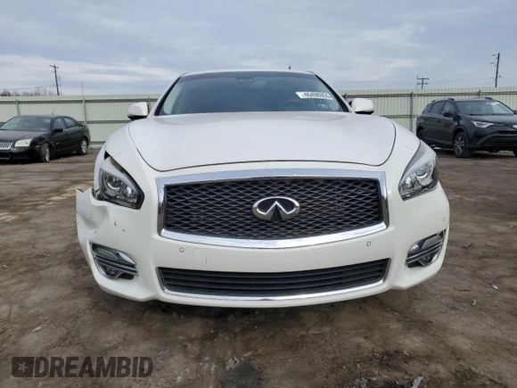2015 Infiniti Q70 with VIN JN1BY1AR0FM561260, listed as a Copart auction lot 46496955 with 69,792 mi miles and Salvage title. Bid and sale history available at DreamBid. Image 5.