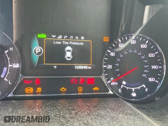 2015 Kia Optima EX with VIN KNAGN4AD0F5090350, listed as a Copart auction lot 57577595 with 109,345 mi miles and Salvage title. Bid and sale history available at DreamBid. Image 9.