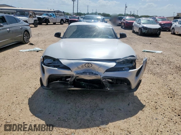2021 Toyota Supra 3.0 with VIN WZ1DB0C05MW034477, listed as a Copart auction lot 61302525 with 80,962 mi miles and Salvage title. Bid and sale history available at DreamBid. Image 5.