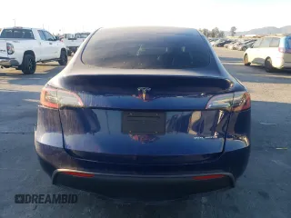 2021 Tesla Model Y Long Range with VIN 5YJYGDEE8MF148849, listed as a Copart auction lot 80894154 with 61,022 mi miles and Salvage Title. Bid and sale history available at carsss.com. Image 6.