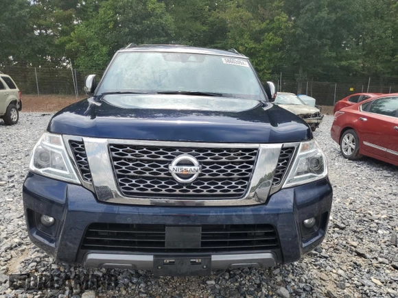 2019 Nissan Armada Platinum with VIN JN8AY2NEXK9759206, listed as a Copart auction lot 58602094 with 78,525 mi miles and Salvage Title. Bid and sale history available at carsss.com. Image 5.