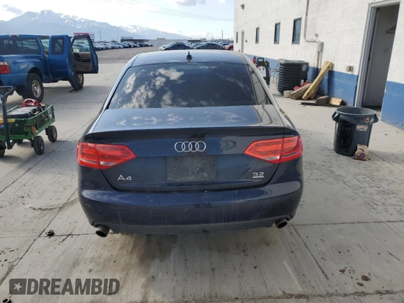 2009 Audi A4 Prestige with VIN WAUMK78K79N069372, listed as a Copart auction lot 53846905 with Not provided miles and Salvage title. Bid and sale history available at DreamBid. Image 6.