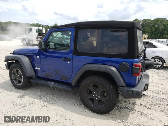 2020 Jeep Wrangler Willys with VIN 1C4GJXAN3LW335320, listed as a Copart auction lot 58863454 with 31,101 mi miles and Non repairable. Bid and sale history available at DreamBid. Image 2.