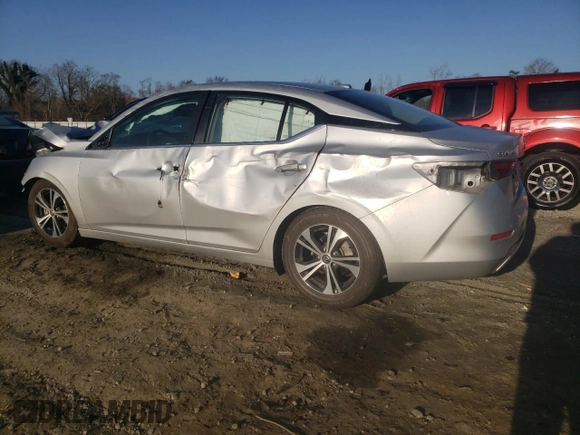 2021 Nissan Sentra SV with VIN 3N1AB8CVXMY223259, listed as a Copart auction lot 44226165 with 69,072 mi miles and Salvage Title. Bid and sale history available at carsss.com. Image 2.