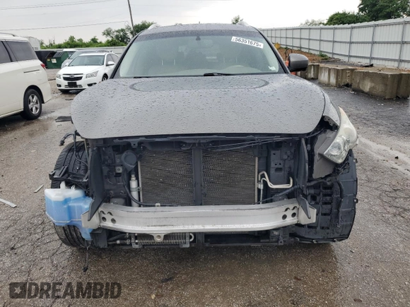 2016 Infiniti QX70 with VIN JN8CS1MW4GM751993, listed as a Copart auction lot 56351675 with Not provided miles and Salvage title. Bid and sale history available at DreamBid. Image 5.
