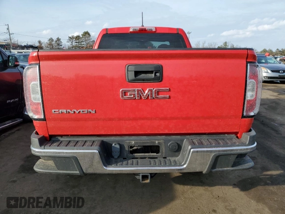 2016 GMC Canyon 4WD SLE with VIN 1GTH6BE35G1153171, listed as a Copart auction lot 46257205 with 11,608 mi miles and Salvage Title. Bid and sale history available at carsss.com. Image 6.