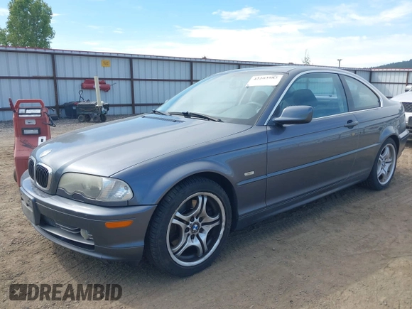 2002 BMW 3 Series 330Ci with VIN WBABN534X2JU26438, listed as a IAAI auction lot 42203983 with 207,394 mi miles and . Bid and sale history available at carsss.com. Image 2.