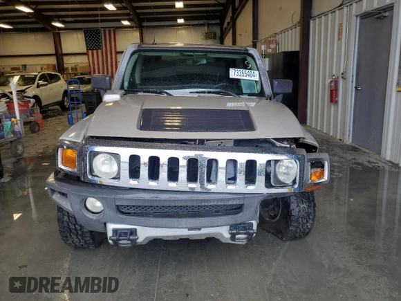 2008 Hummer H3 SUV with VIN 5GTEN13E588146985, listed as a Copart auction lot 73355404 with 96,450 mi miles and Salvage Title. Bid and sale history available at carsss.com. Image 5.
