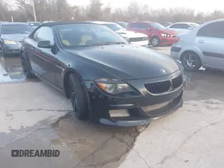 2006 BMW 6 Series 650Ci with VIN WBAEK13486CN78632, listed as a IAAI auction lot 41474221 with 126,378 mi miles. Bid and sale history available at carsss.com. Image 1.