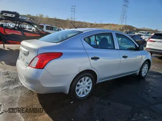 2014 Nissan Versa SV with VIN 3N1CN7AP5EL841182, listed as a Copart auction lot 52396185 with 118,460 mi miles and Salvage Title. Bid and sale history available at DreamBid. Image 3.