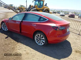 2018 Tesla Model 3 Long Range Battery with VIN 5YJ3E1EA3JF163654, listed as a IAAI auction lot 42193809 with Not Provided miles and . Bid and sale history available at DreamBid. Image 3.