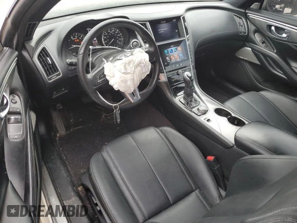 2020 Infiniti Q60 Luxe with VIN JN1EV7EK0LM340405, listed as a Copart auction lot 47387225 with 88,219 mi miles and Salvage title. Bid and sale history available at DreamBid. Image 8.