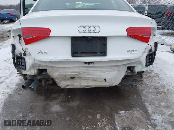 2015 Audi A4 Premium with VIN WAUBFAFL6FN014508, listed as a IAAI auction lot 41547104 with 137,491 mi miles. Bid and sale history available at carsss.com. Image 6.